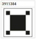 3911384 REAR VIDEO CAMERA CALIBRATION MAT FOR SSANGYONG